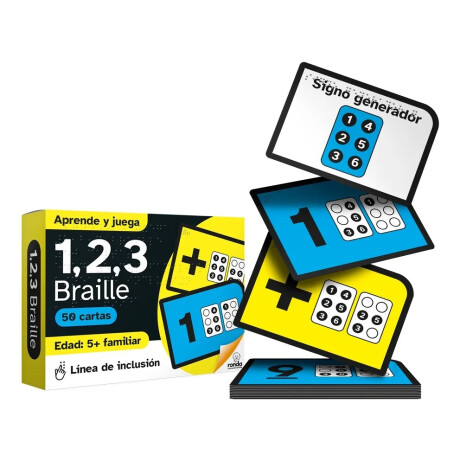 Juego De Cartas 1,2,3 Braille Línea Inclusiva Ronda Juego De Cartas 1,2,3 Braille Línea Inclusiva Ronda
