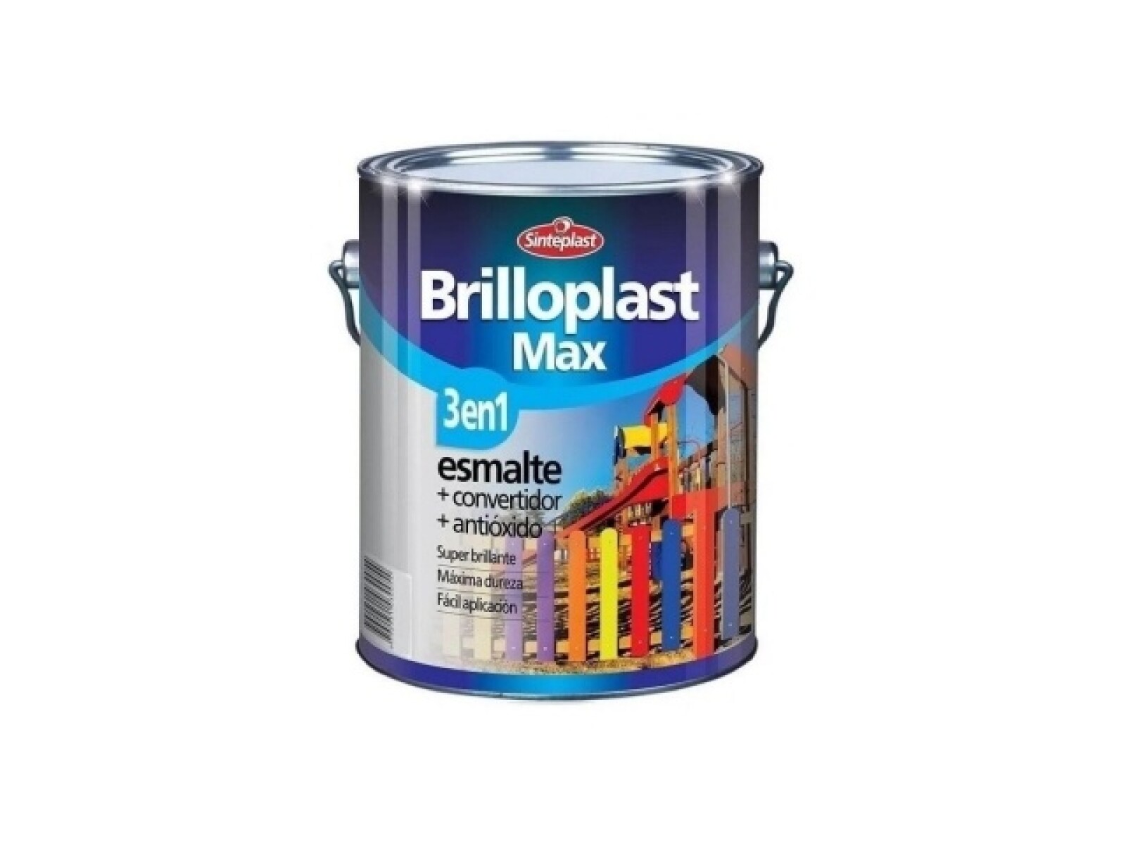 Brilloplast 3 En 1 Esmalte 1 Lts Acabado Brillante Color Blanco 