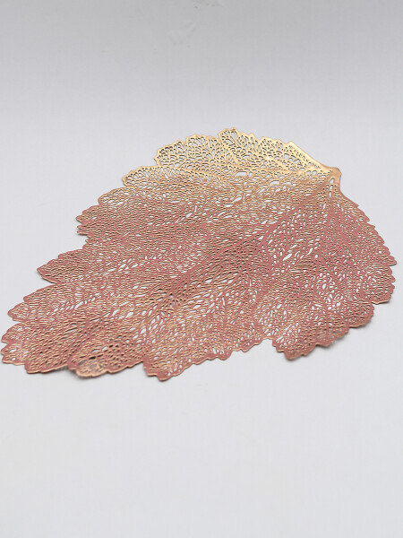 INDIVIDUAL HOJA BRONCE DORADO