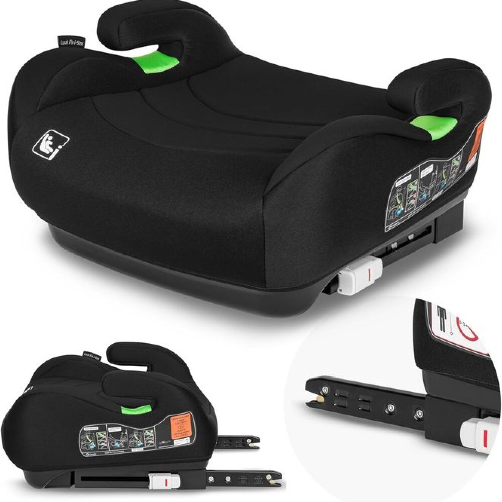 Booster alzador Lionelo LUUK 22-36kg ISOFIX Negro