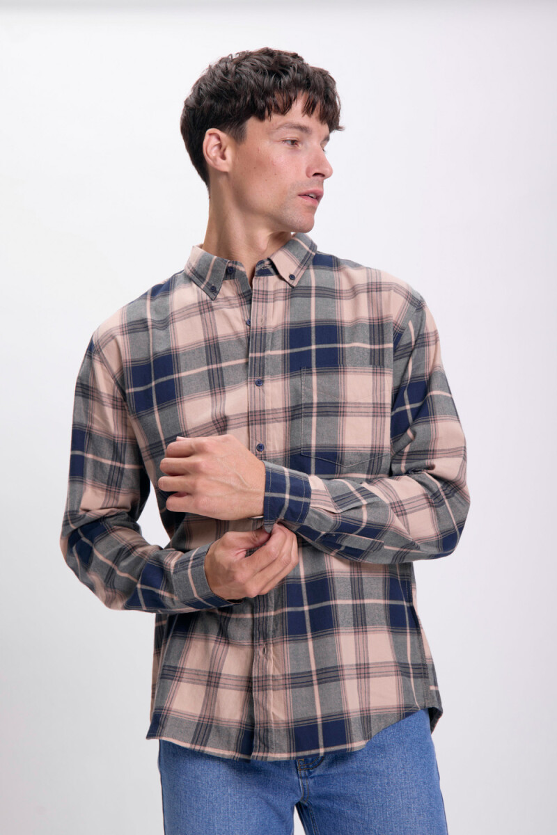 Camisa cuadros - Azul Marino 