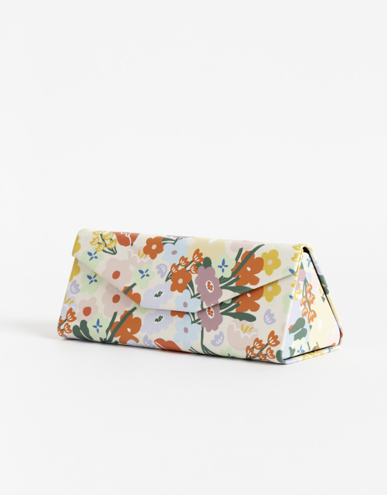 Estuches Anteojos Estampado Estuche Plegable Flores - Estampado Flores