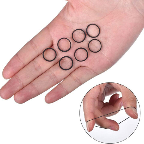 Colitas para el cabello goma negra en cajita Colitas Para El Cabello Goma Negra En Cajita