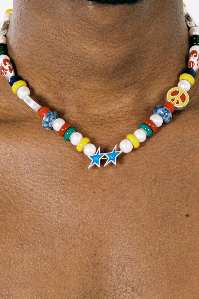 Yin Yang Flame Necklace Plata