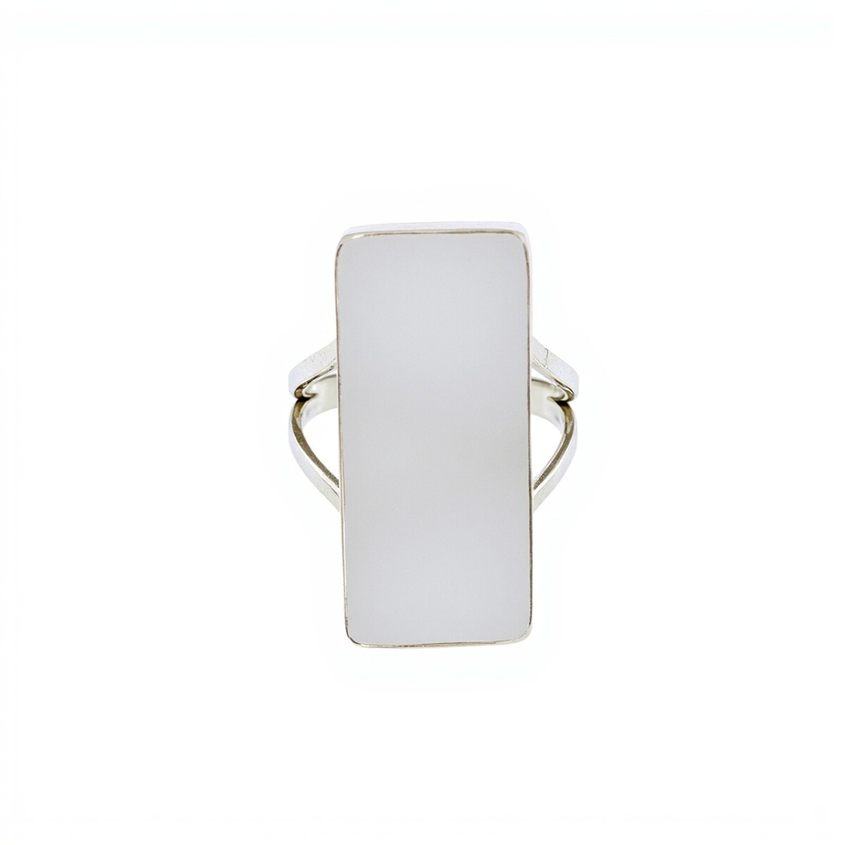 Anillo Rectangulo-Plata 925-Piedra Nacar-AN3371 - conpiedra 