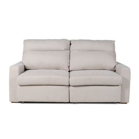 Sofá Austin (Retráctil) - Tela Microfibra - 2 módulos FX4-10 (Beige)