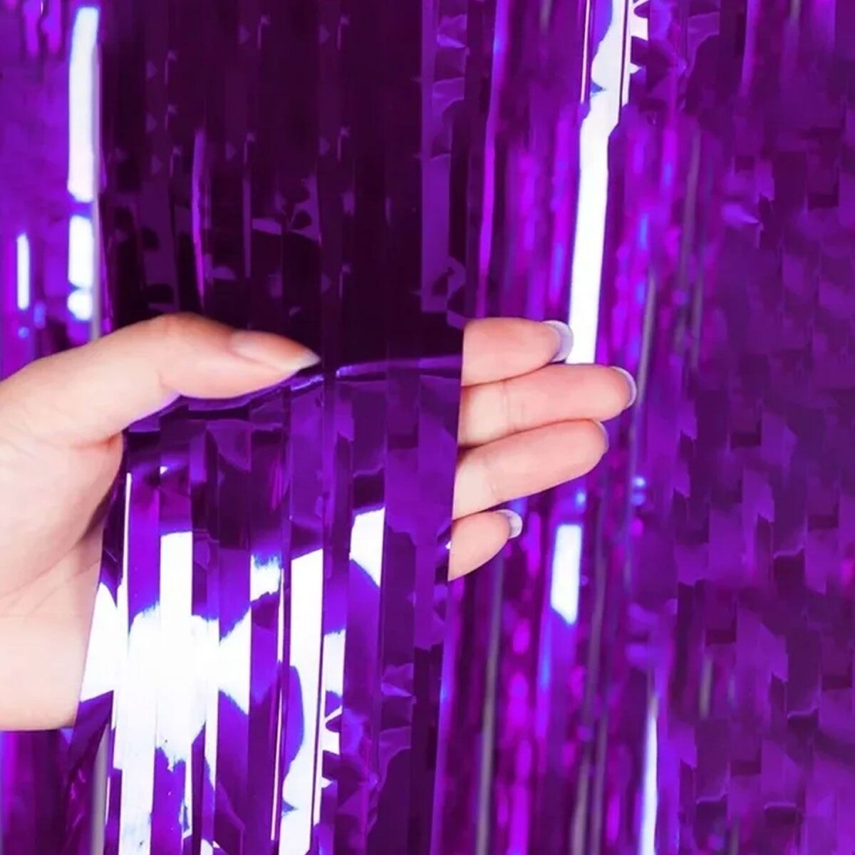 Cortina Metalizada - Violeta 