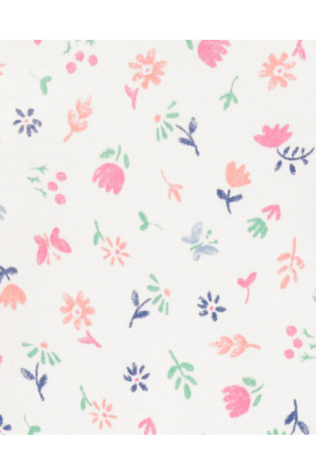 Pack cuatro bodies de algodón, diseño floral Pack cuatro bodies de algodón, diseño floral