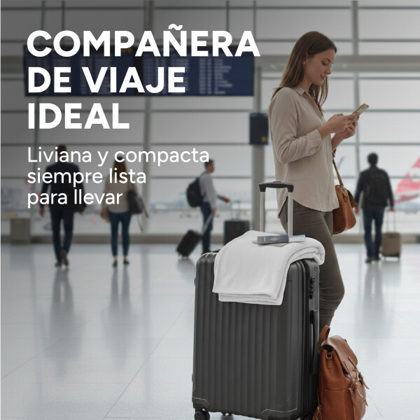 Manta Polar 1 Plaza 180x130Cm Polyester Suave Compacta Color Blanco