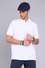 Remera con cuello Arrow BLANCO