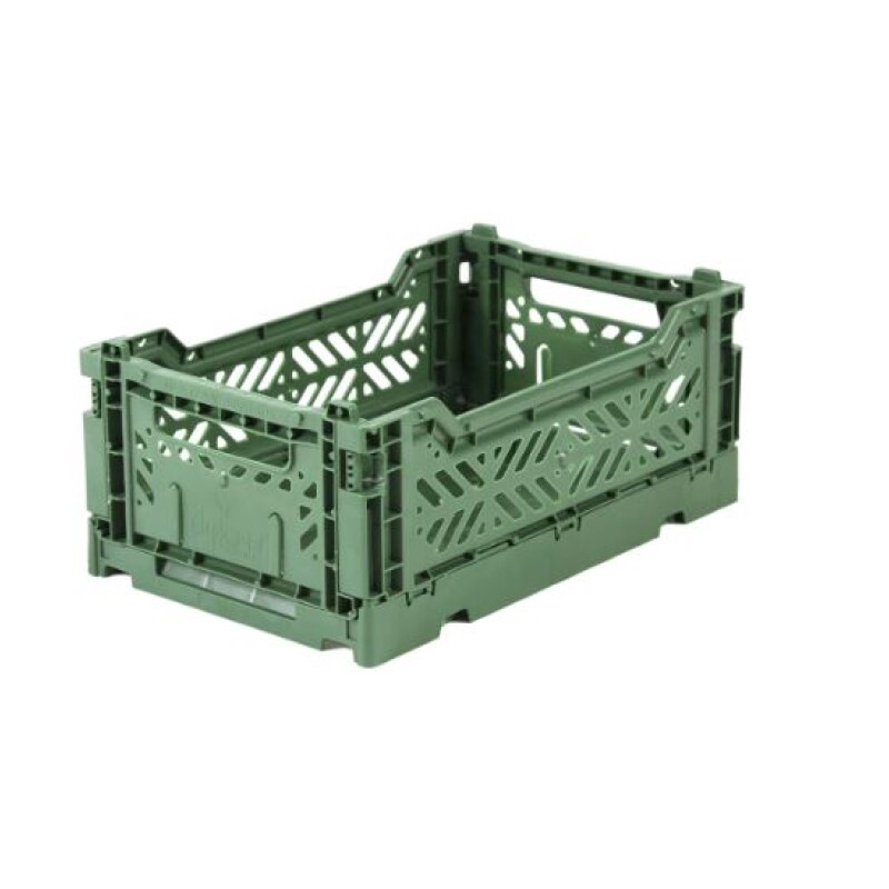 Caja organizadora plegable y apilable Chica Almond Green