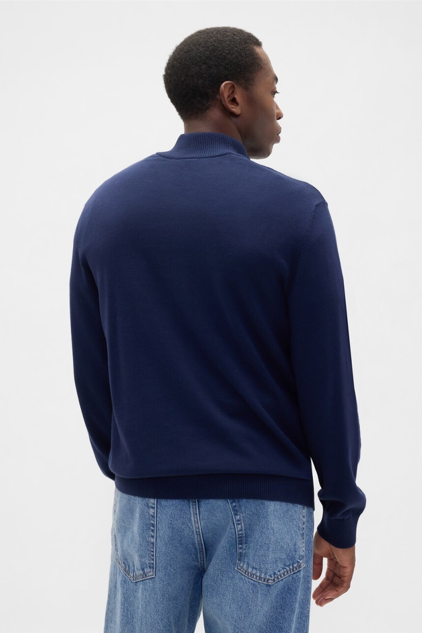 Buzo Medio Cierre Hombre Tapestry Navy