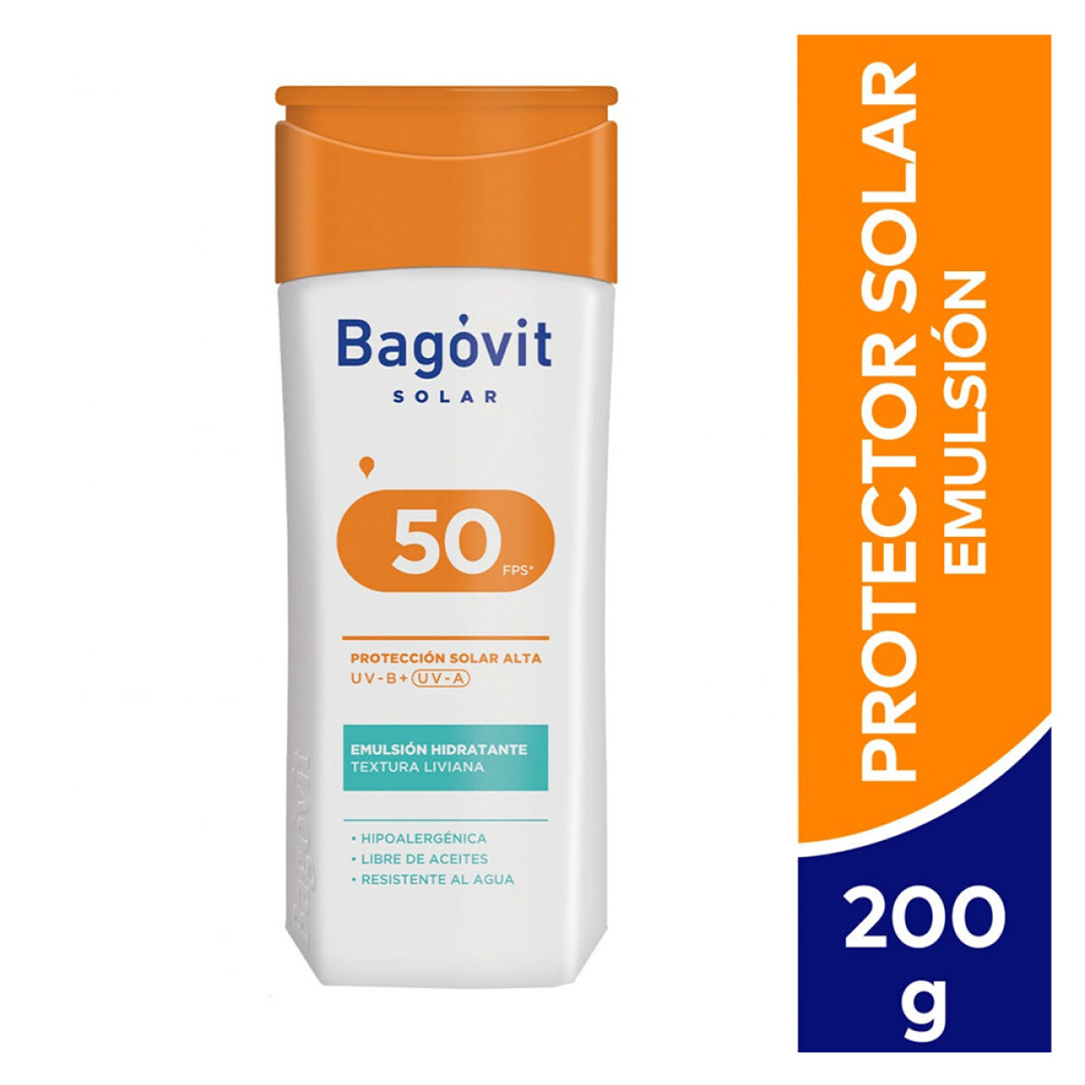 BAGÓVIT SOLAR EMULSIÓN HIDRATANTE TEXTURA LIVIANA 50FPS - 50 fps 200ml 