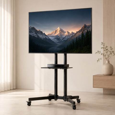 Soporte Movil Para Tv Con Ruedas De Pie Monitor 32 A 65 Soporte Movil Para Tv Con Ruedas De Pie Monitor 32 A 65