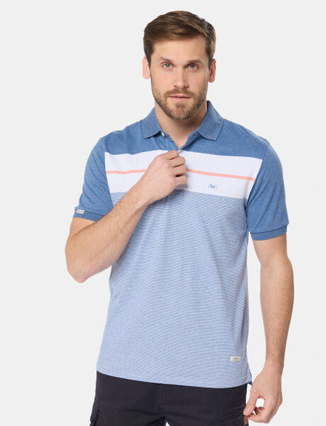 POLO JERSEY RAYADA Piedra