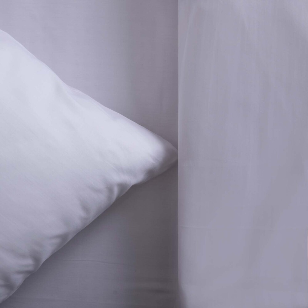 JUEGO DE SÁBANAS 1 PLAZA ALGODON BLANCO COTTON BASIC 180 HILOS