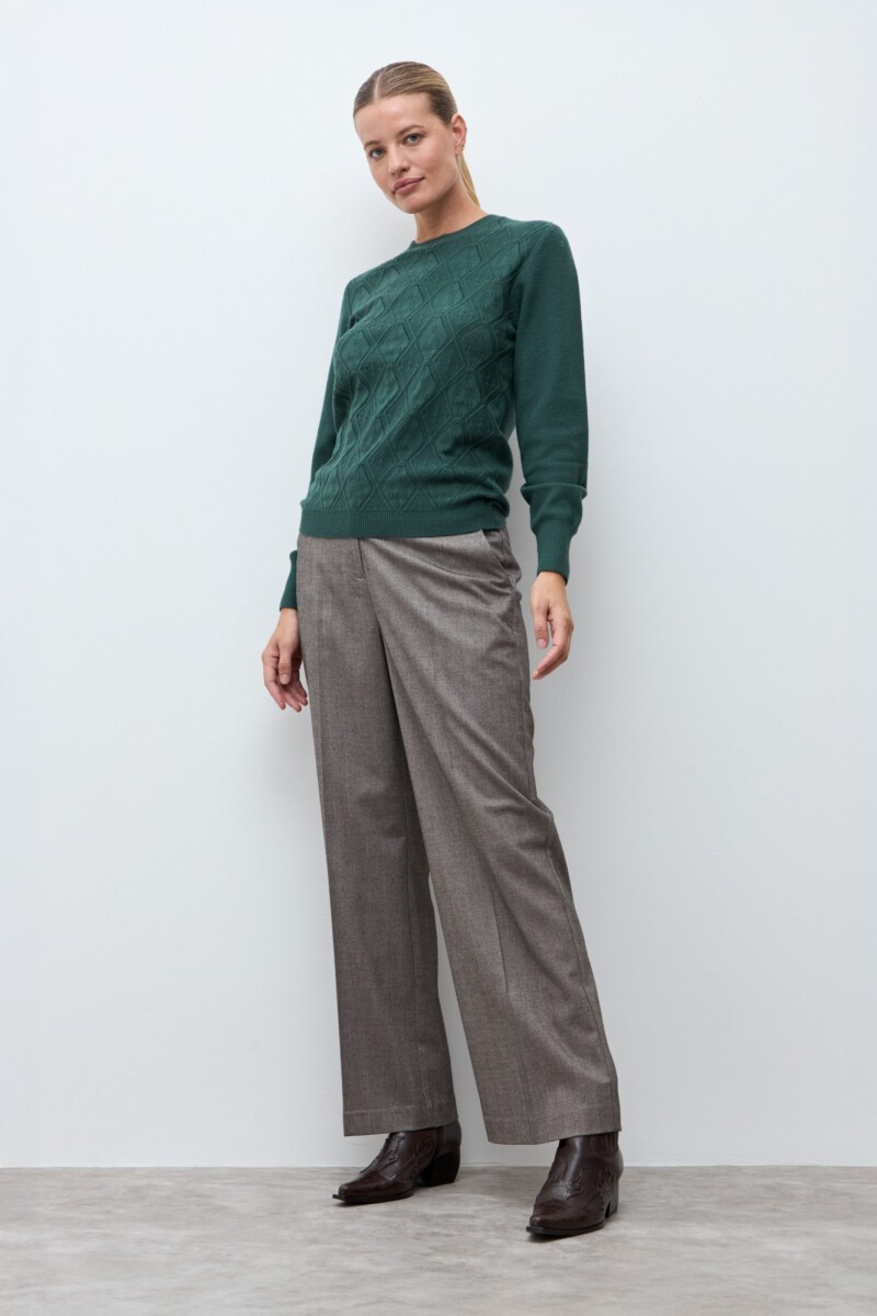 Sweater estructuras verde ingles