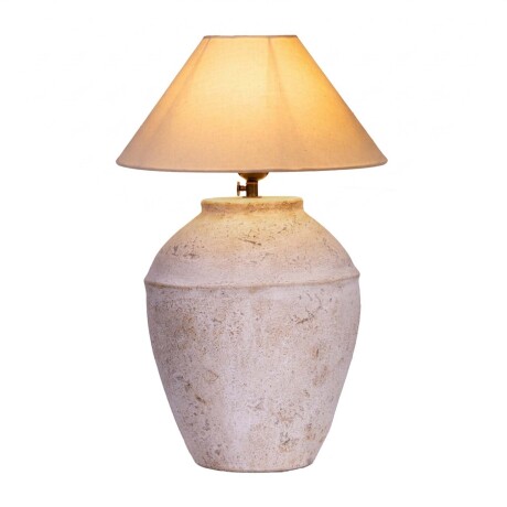 LÁMPARA DE MESA VASE I CERAMICA NATURAL-BEIGE BEIGE