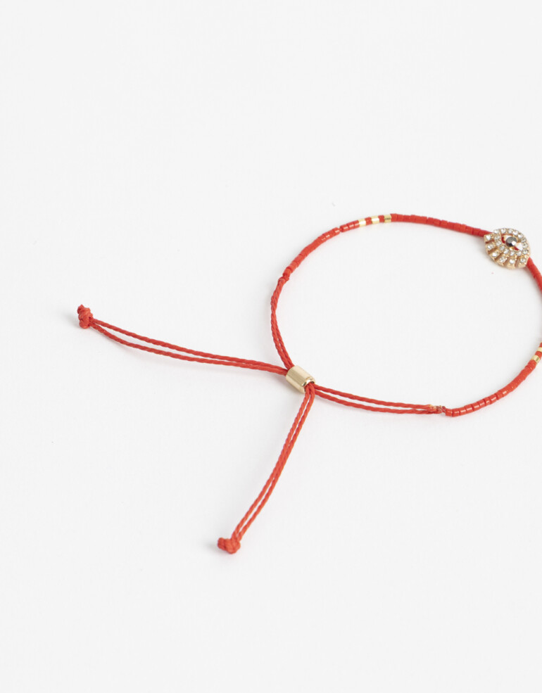 Pulseras Flexibles Lucky charm Pulsera Flexible Dije Ojo Lucky - Dorado