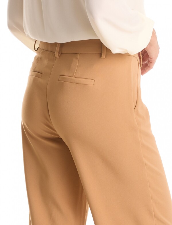 Pantalon Wide Leg BEIGE OSCURO
