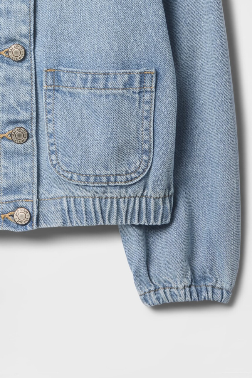 Campera De Jean Toddler Niña Light Denim