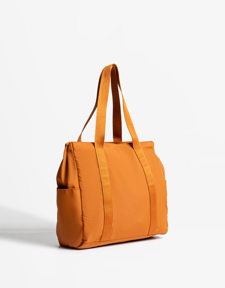 Shopper Nylon Shopper En Material Reciclado - Marron Camel