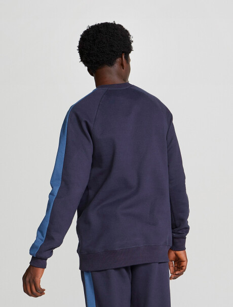 BUZO MASCULINO BÁSICO DE ALGODÓN AZUL