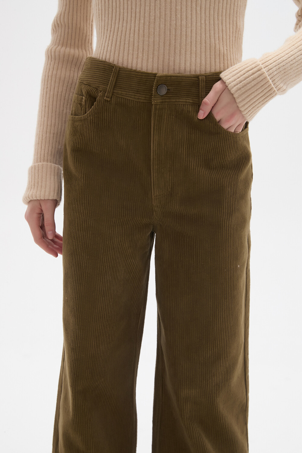 Pantalon Syla Verde Oliva Oscuro