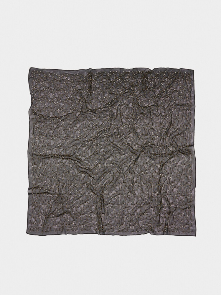 Pañuelo Multifuncional Con Abalorios negro