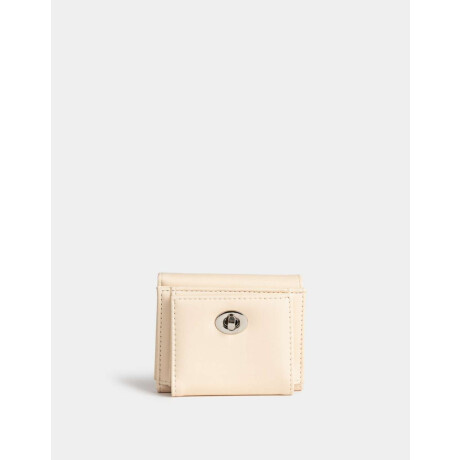 Billetera Solapa Blanco Crudo