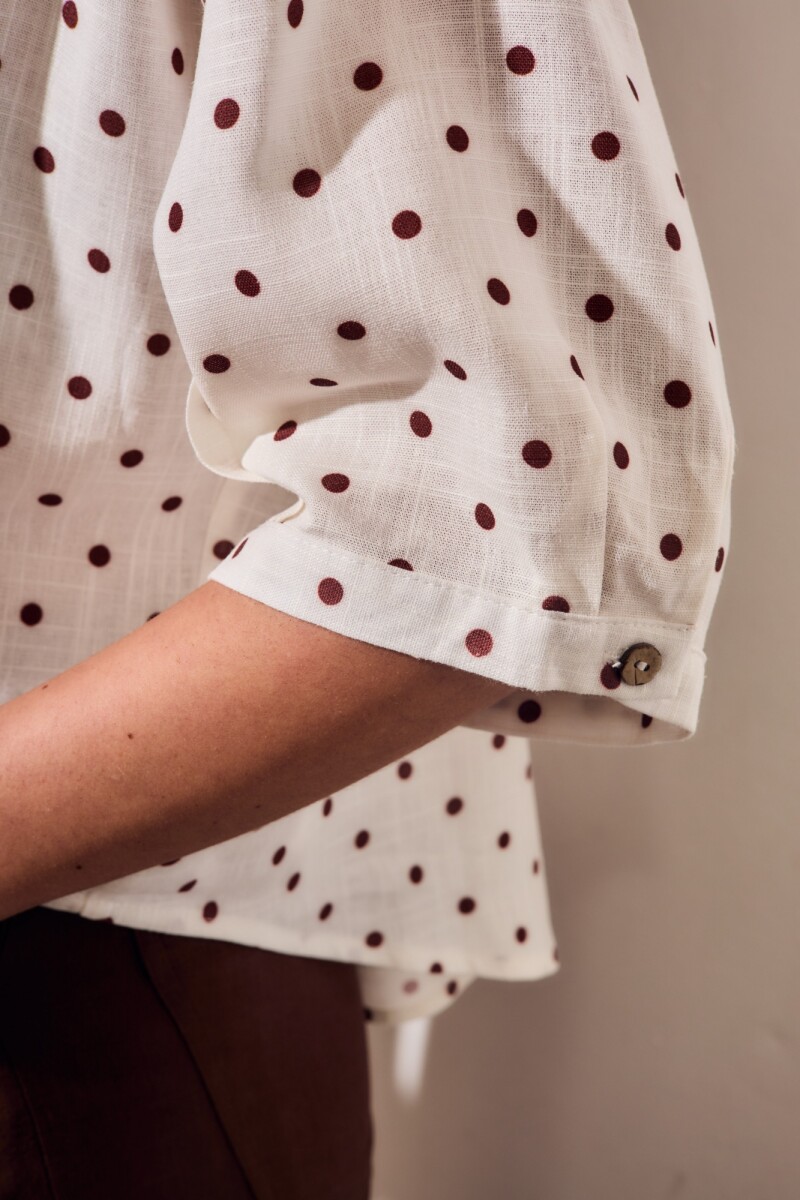 Blusa Lunares Nacar