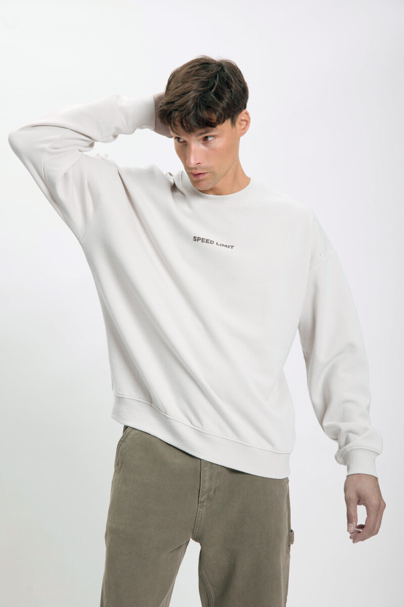 Buzo deportivo oversize Gris Claro