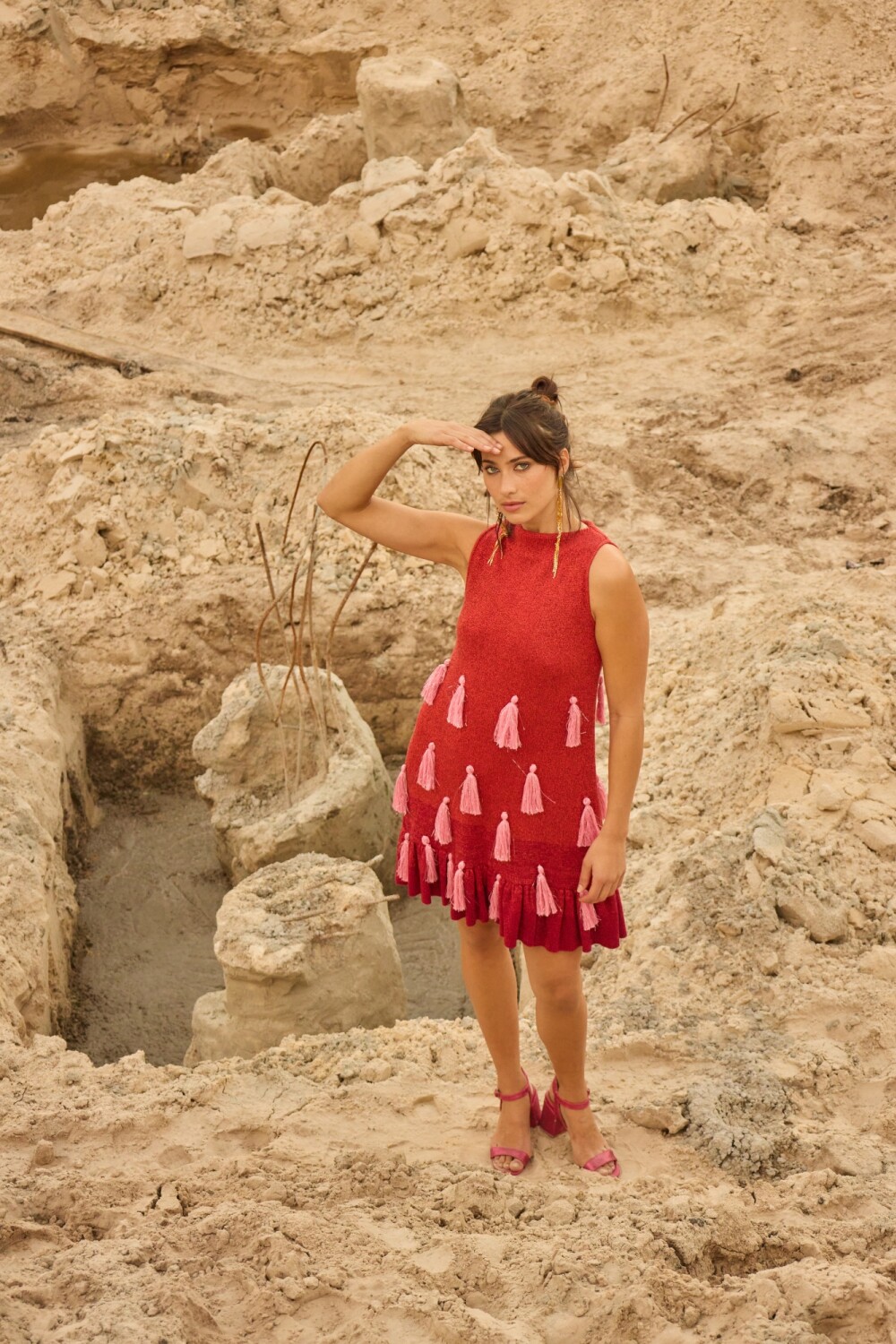 Cush Cush Dress Naranja / Rosa