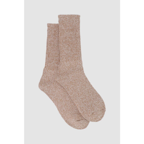 Pack x2 medias morley de abrigo Beige