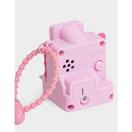 Llavero En Forma De Polaroid Con Sonido Rosa Claro