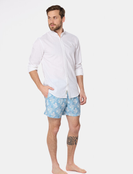 SHORT DE BAÑO ESTAMPADO Verde