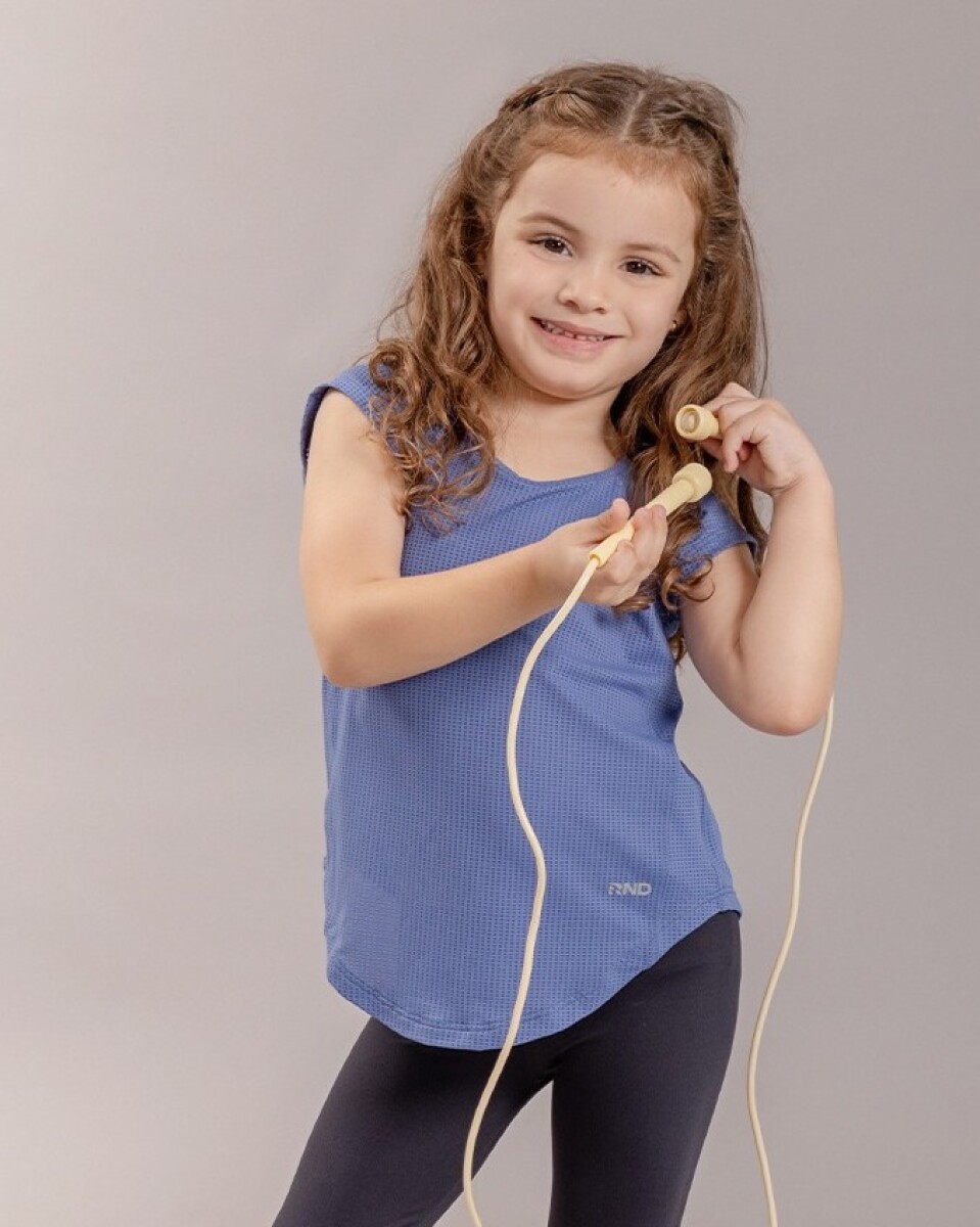 Remera Deportiva para Niñas. - azul 