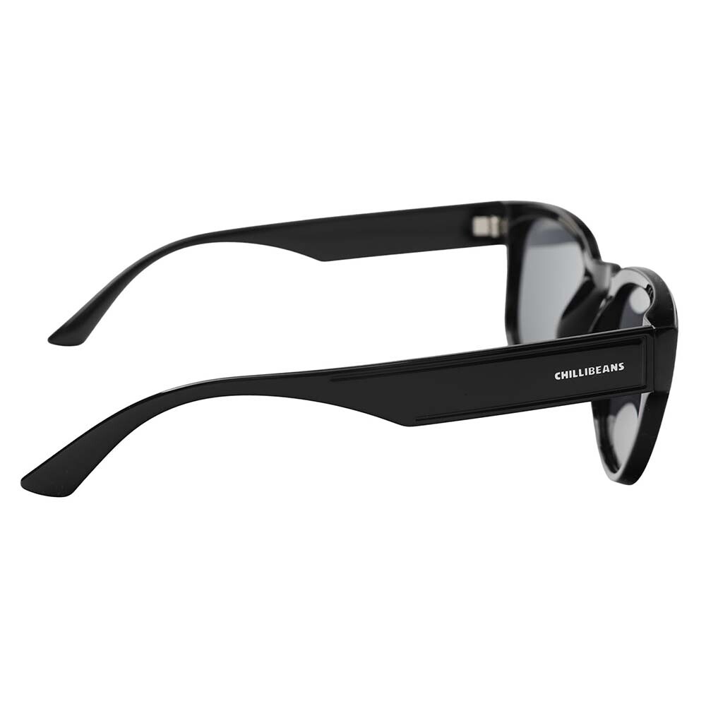 Lentes De Sol De Policarbonato Redondo Chilli Beans Negro/Negro