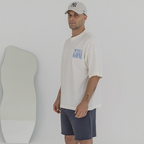 Remera Pulau Mentally Gone Blanco