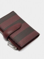 Cartera Con Rayas S burdeos