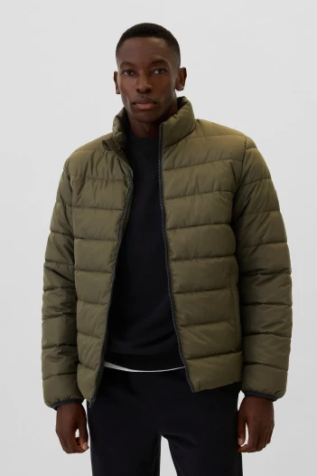 Campera Light Weight Puffer Hombre Olive Night