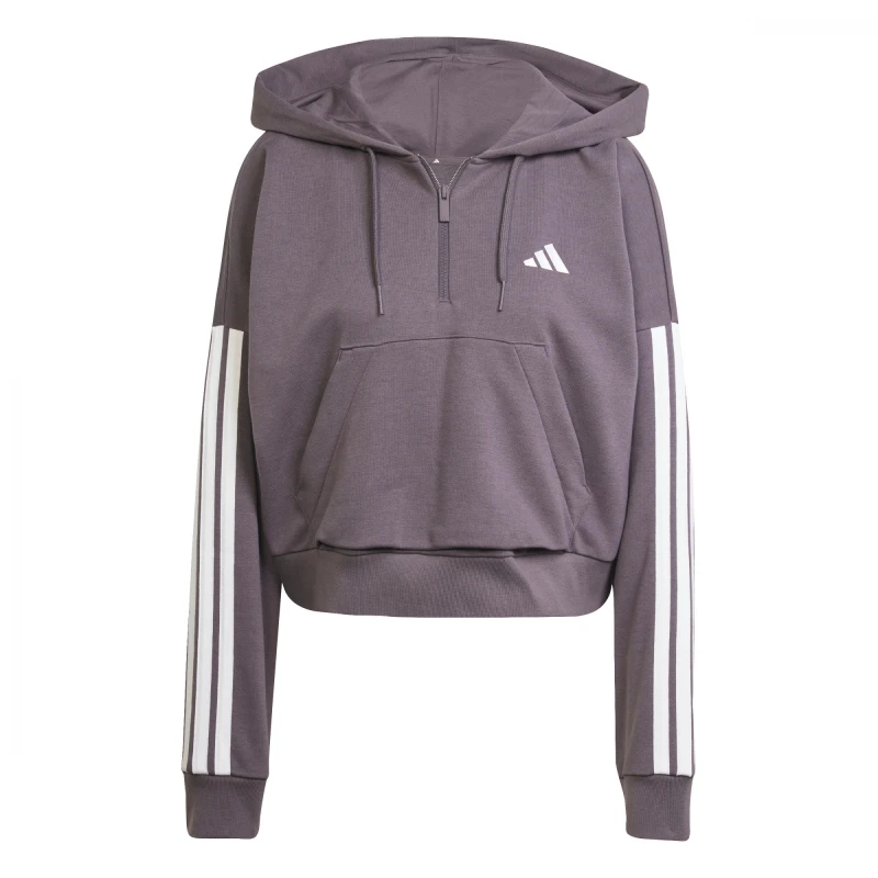 Abrigo Essentials French Terry Quarter-Zip 3 bandas de Mujer Multicolor