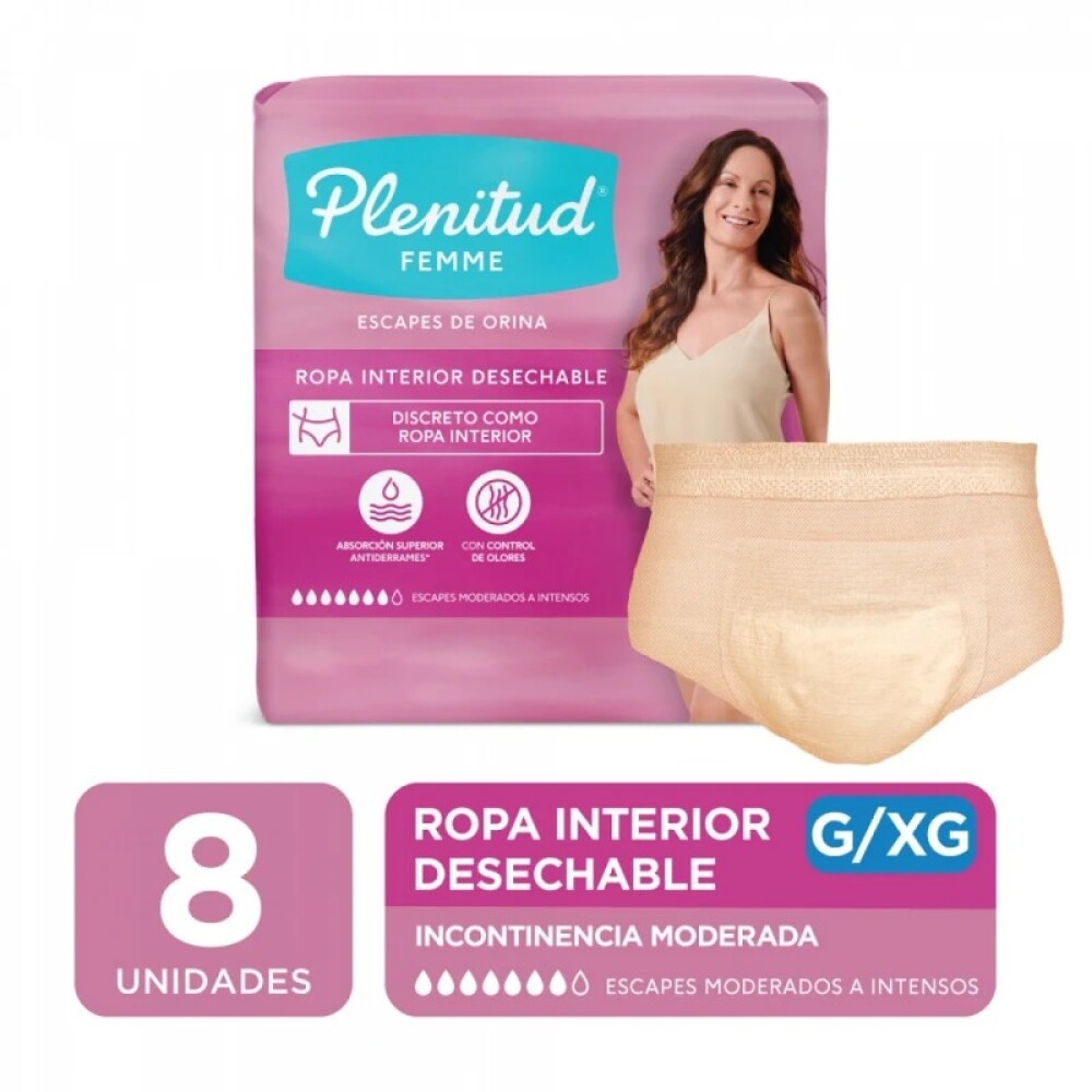 Pants bombachas descartables Plenitud Femme G/XG Pants bombachas descartables Plenitud Femme G/XG