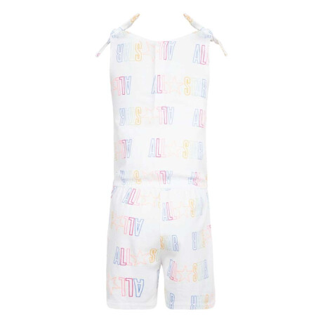 Vestido Printed All Star Tee Tank de Niña Blanco