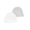 Set gorros x2 Carters Blanco Gris
