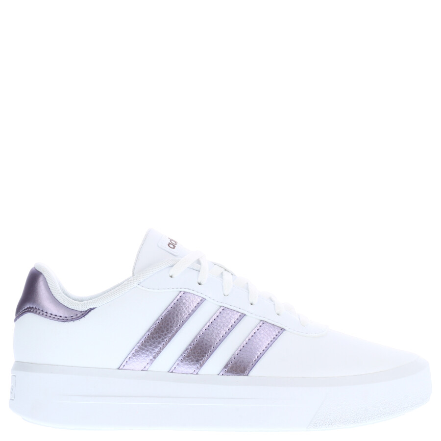 Championes de Mujer Adidas Court Plataforma Blanco - Púrpura