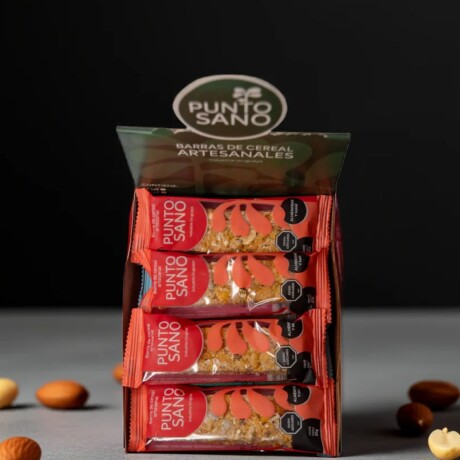 Barras De Cereal 35gr PUNTO SANO Caja x16 Sabor Almendras y Maní Barras De Cereal 35gr PUNTO SANO Caja x16 Sabor Almendras y Maní