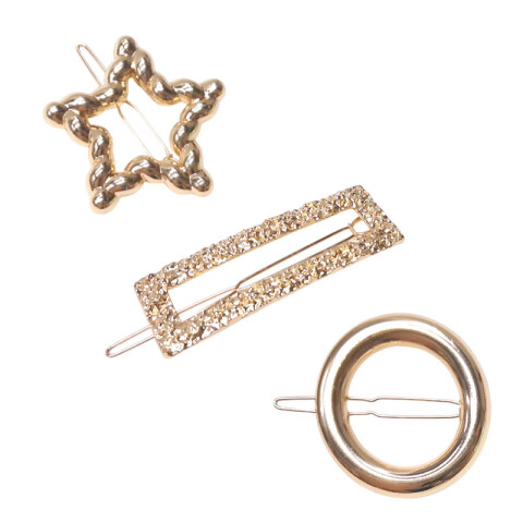 Broche pinza dorada para el cabello Broche Pinza Dorada Para El Cabello