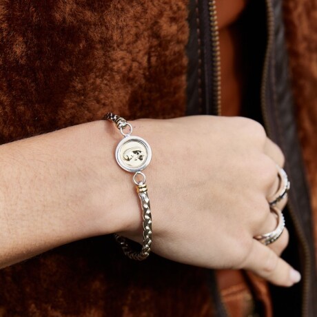 Pulsera Virgen Niña - Plata y Oro Pulsera Virgen Niña - Plata y Oro