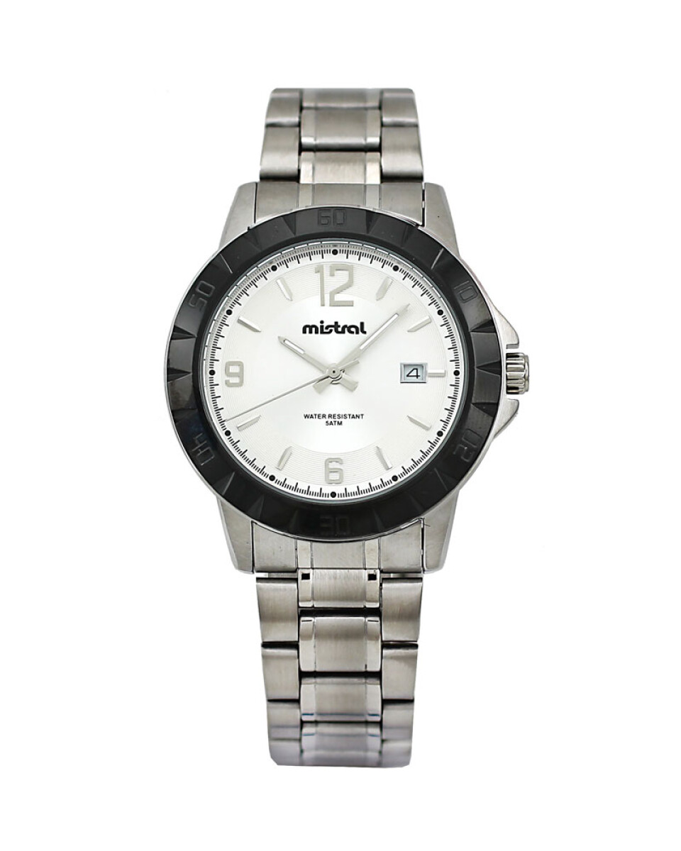 Reloj Mistral Deportivo Acero Plata 